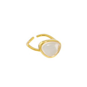 Women's Fashionable And Versatile Moonstone Crystal Ring