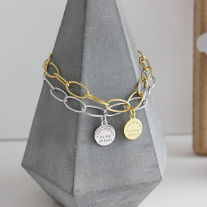 Bracelet en or ou argent avec rond «love always»