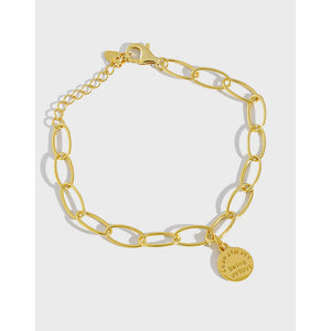 Bracelet en or ou argent avec rond «love always»